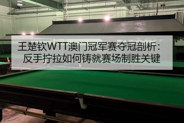 王楚钦WTT澳门冠军赛夺冠剖析：反手拧拉如何铸就赛场制胜关键